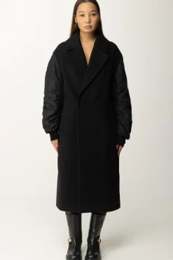 Gaëlle Paris Cappotto con Maniche BomberNERO