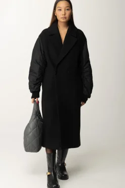 Gaëlle Paris Cappotto con Maniche BomberNERO