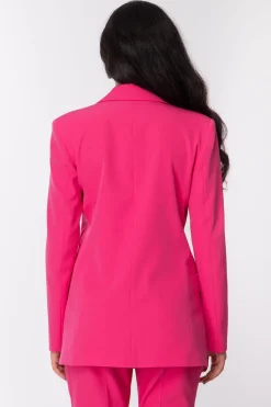 Gaëlle Paris Giacca Monopetto con Bottoni LogatiFUCSIA