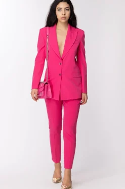 Gaëlle Paris Giacca Monopetto con Bottoni LogatiFUCSIA