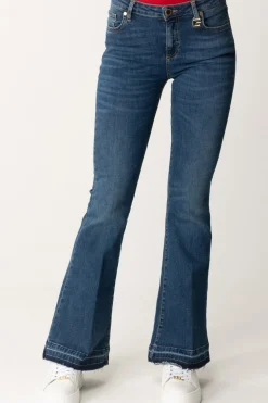 Gaëlle Paris Jeans Flare a Vita AltaBLU