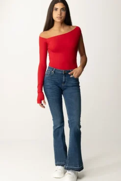 Gaëlle Paris Jeans Flare a Vita AltaBLU