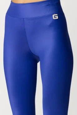 Gaëlle Paris Leggins In Lycra con Logo In StrassBLUETTE