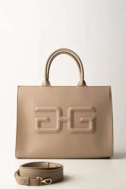 Gaëlle Paris Maxi Shopper con LogoCAMMELLO