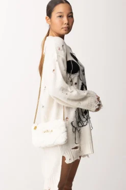 Gaëlle Paris Mini Pochette In Ecofur con TracollaAVORIO