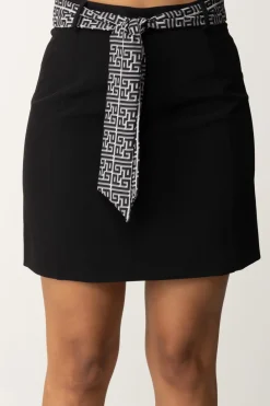 Gaëlle Paris Minigonna con CinturaNERO