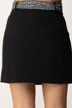 Gaëlle Paris Minigonna con CinturaNERO