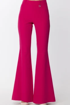 Gaëlle Paris Pantalone a Zampa con Ciondolo LogatoFUCSIA