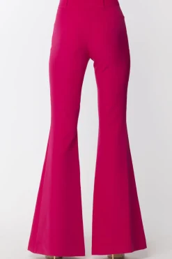 Gaëlle Paris Pantalone a Zampa con Ciondolo LogatoFUCSIA