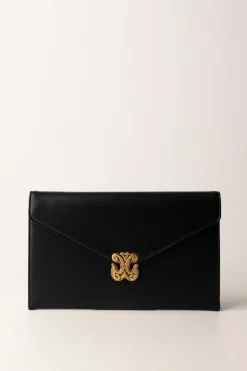 Gaëlle Paris Pochette con Logo GoldNERO