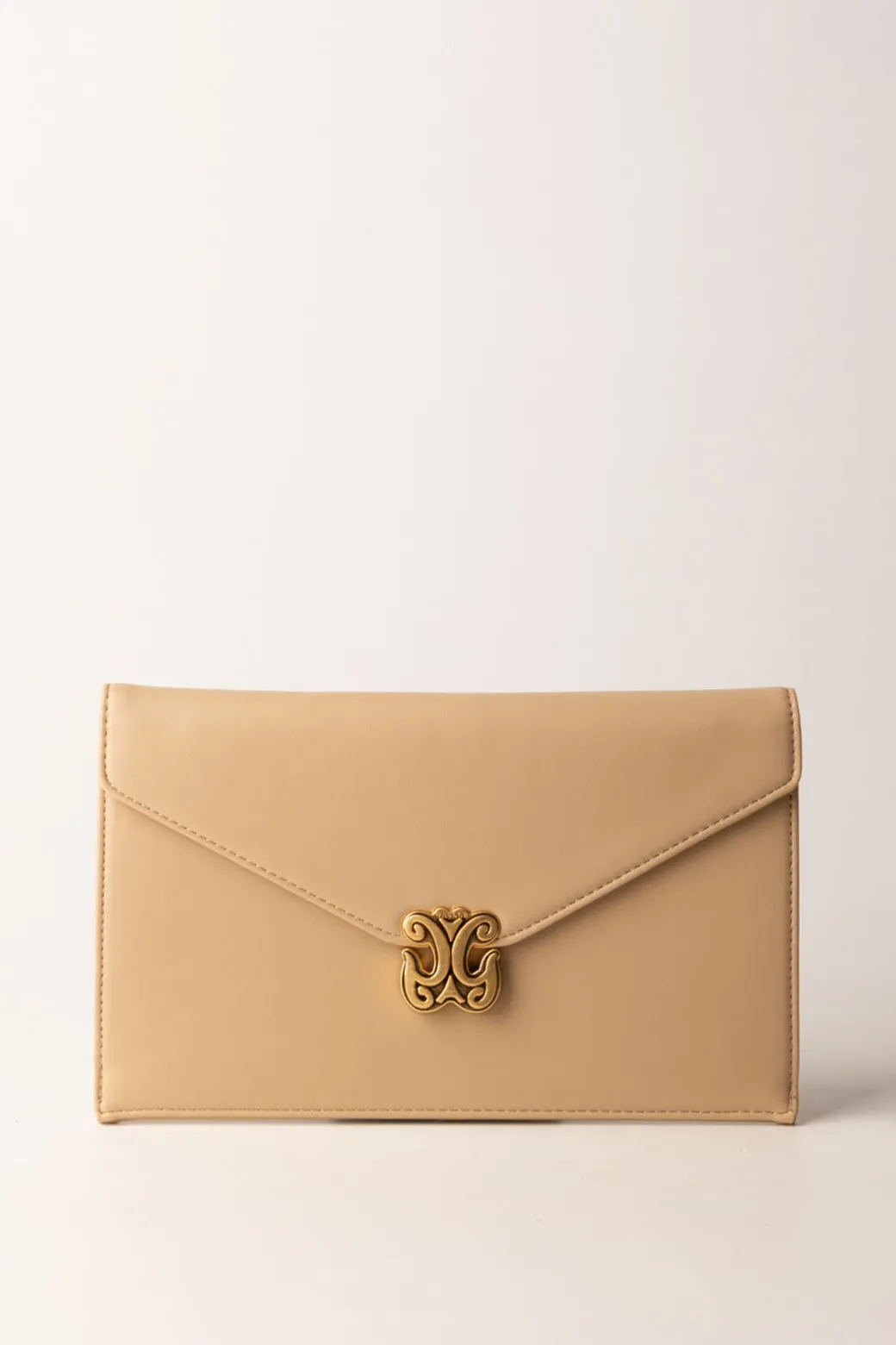 Gaëlle Paris Pochette con Logo GoldBEIGE