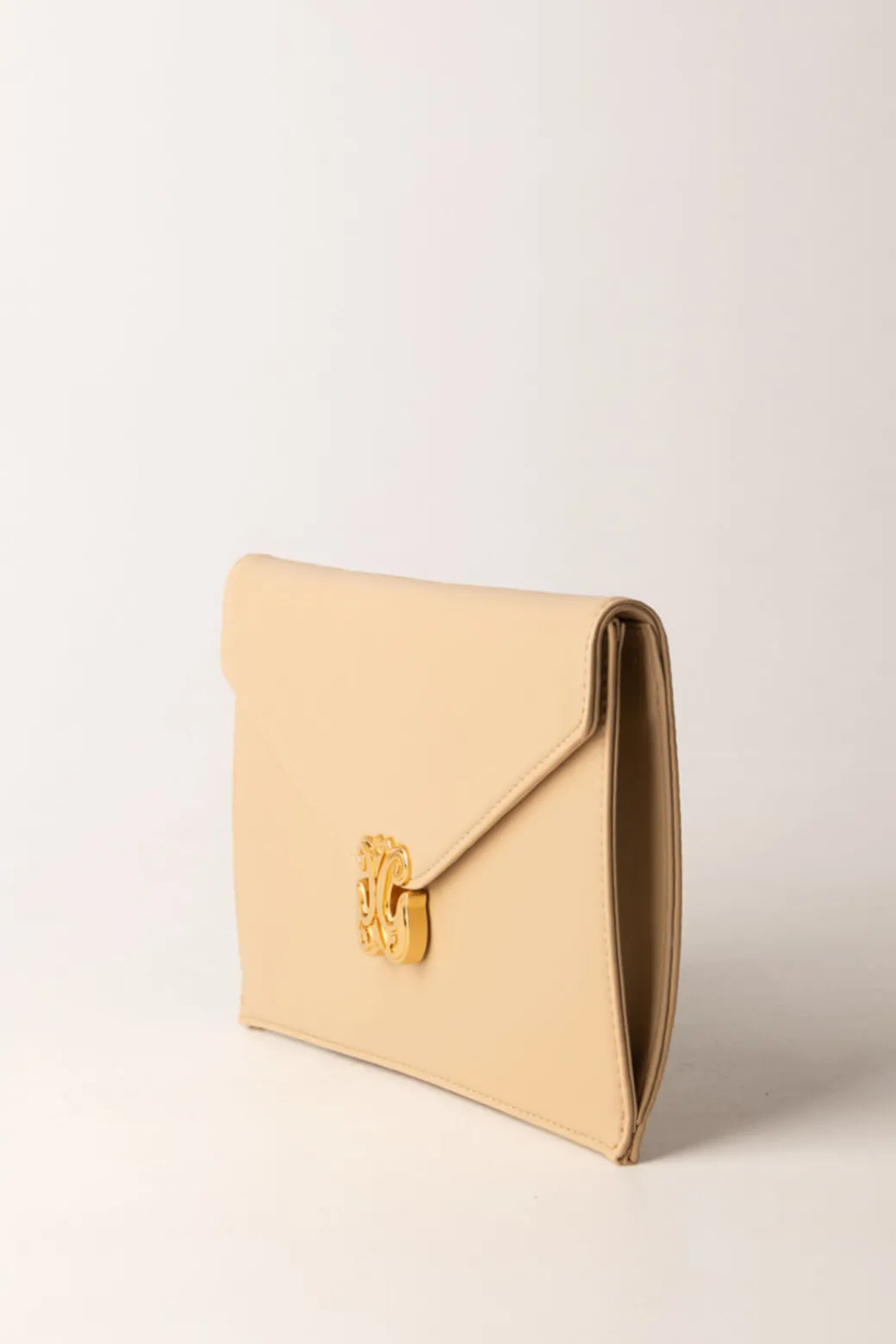 Gaëlle Paris Pochette con Logo GoldBEIGE
