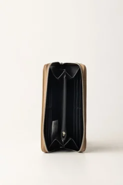 Gaëlle Paris Portafogli Zip AroundCAMMELLO