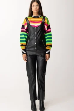 Gaëlle Paris Salopette In EcopelleNERO