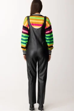 Gaëlle Paris Salopette In EcopelleNERO