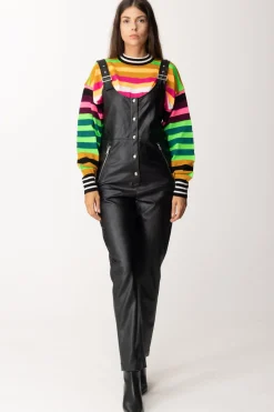 Gaëlle Paris Salopette In EcopelleNERO