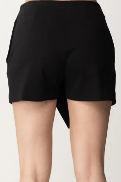 Gaëlle Paris Skort con Bottoni GoldNERO