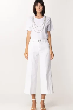 Gaëlle Paris T-shirt con Collana In StrassBIANCO