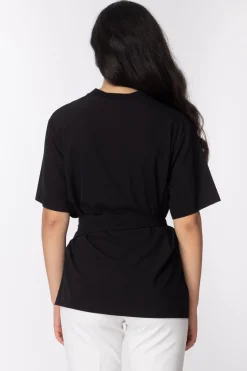 Gaëlle Paris T-shirt con Fusciacca LogataNERO