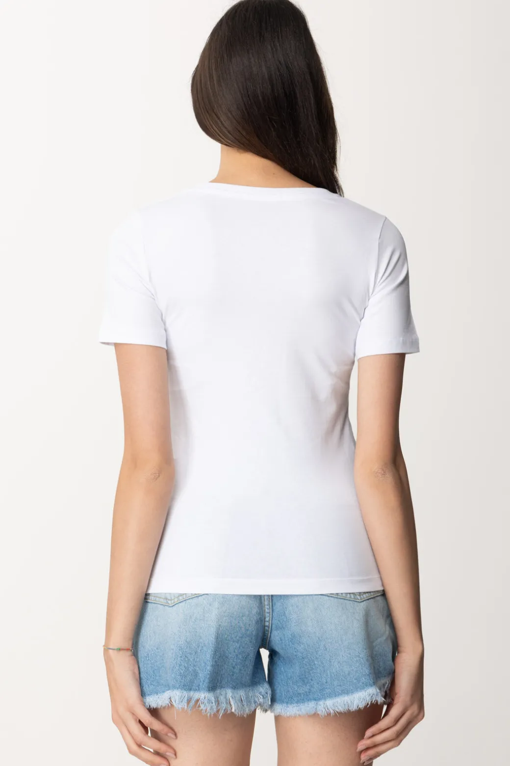 Gaëlle Paris T-shirt con Logo Di PerlineBIANCO
