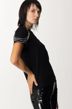 Gaëlle Paris T-shirt con Spille In StrassNERO