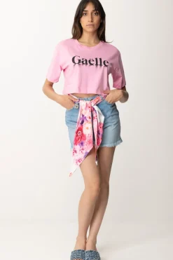 Gaëlle Paris T-shirt con StampaROSA FENICOTTERO