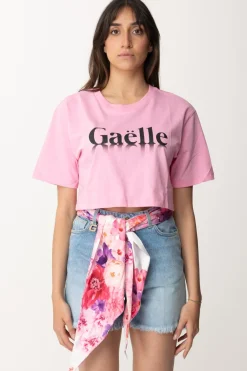 Gaëlle Paris T-shirt con StampaROSA FENICOTTERO