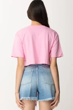 Gaëlle Paris T-shirt con StampaROSA FENICOTTERO