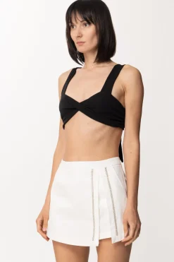 Gina Micro Top a Incrocio con Fiocco Sul RetroNERO