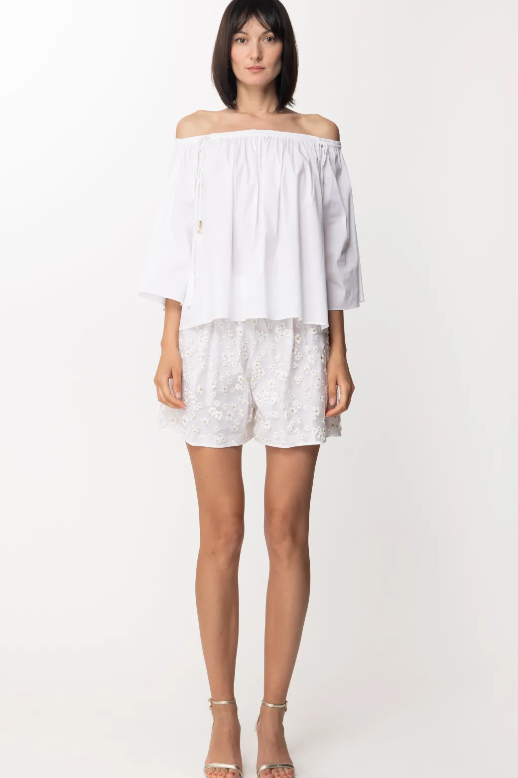 Gina Shorts Boxer a FiorelliniBIANCO/ORO