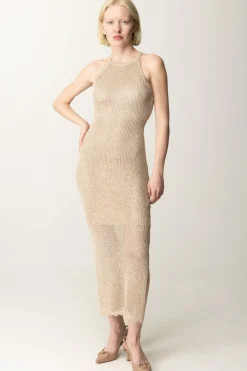 Guess Abito Midi In MagliaFOAMY TAUPE MULTI