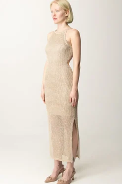 Guess Abito Midi In MagliaFOAMY TAUPE MULTI