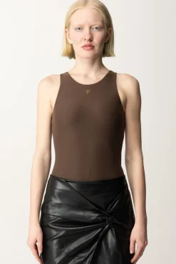 Guess Body Aderente SmanicatoDARK COFFEE