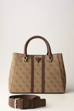 Guess Borsa a Mano Noreen con TracollaLATTE LOGO/BROWN