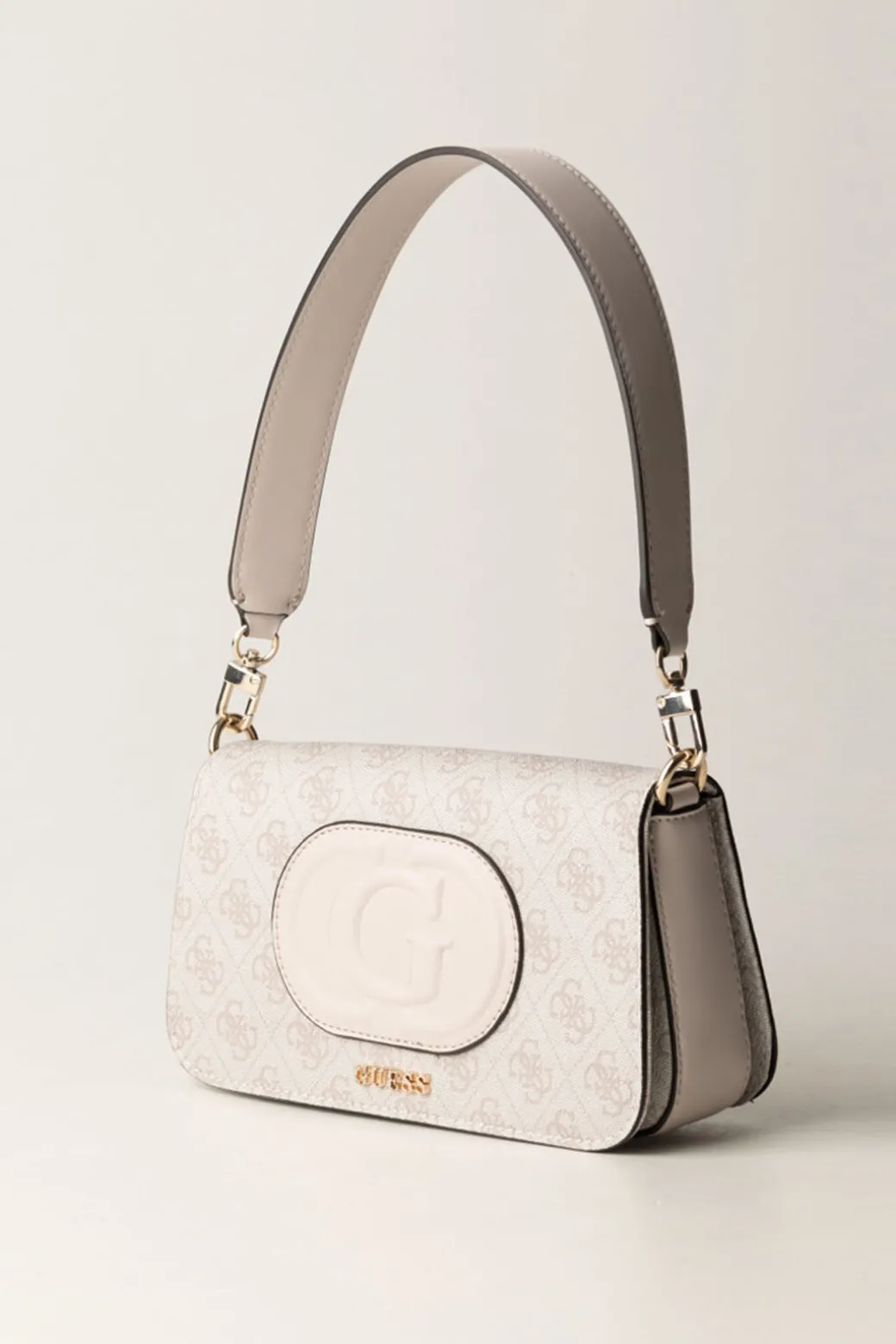 Guess Borsa a Spalla Mietta con TracollaDOVE LOGO/STONE