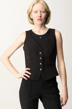 Guess Gilet FatimaJET BLACK A996