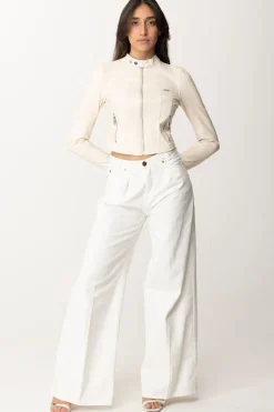 Guess Giubbotto BikerDOVE WHITE MULTI