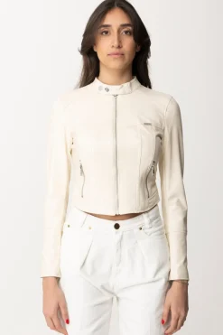 Guess Giubbotto BikerDOVE WHITE MULTI