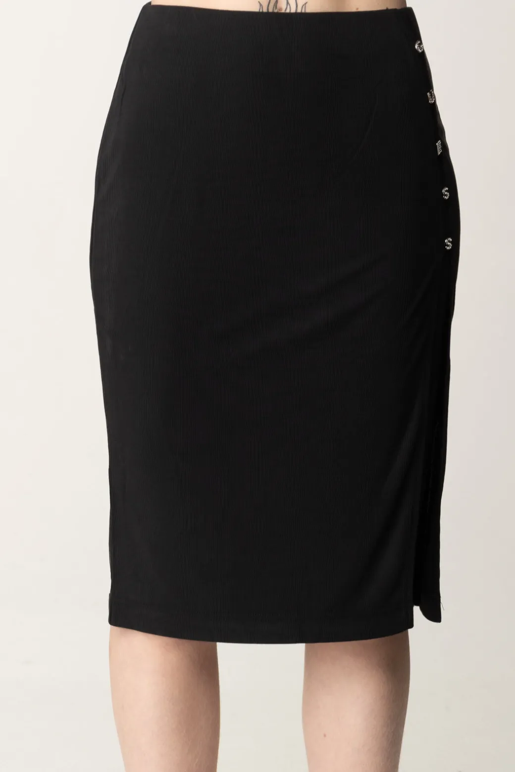 Guess Gonna Midi Elis con LetteringJET BLACK A996