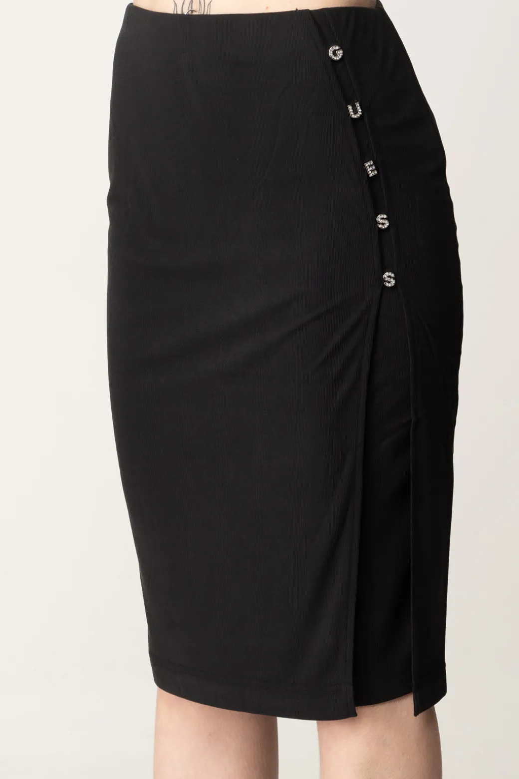 Guess Gonna Midi Elis con LetteringJET BLACK A996