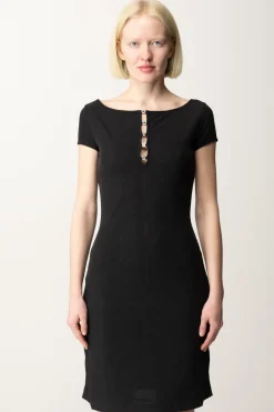 Guess Mini Abito Elis con Logo LetteringJET BLACK A996