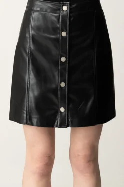 Guess Minigonna Carola In EcopelleJET BLACK A996