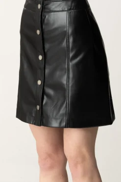 Guess Minigonna Carola In EcopelleJET BLACK A996