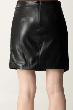 Guess Minigonna Laure In Ecopelle con NodoJET BLACK A996