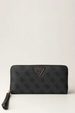 Guess Portafogli Grande Laurel Zip AroundCOAL LOGO