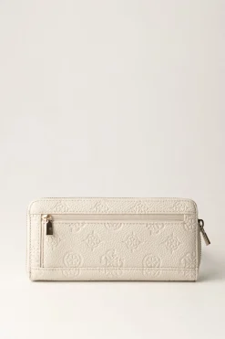 Guess Portafoglio Medium Cresidia con Logo PeoniaBONE