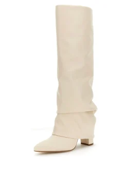 Guess Stivale Leima In Pelle SinteticaIVORY
