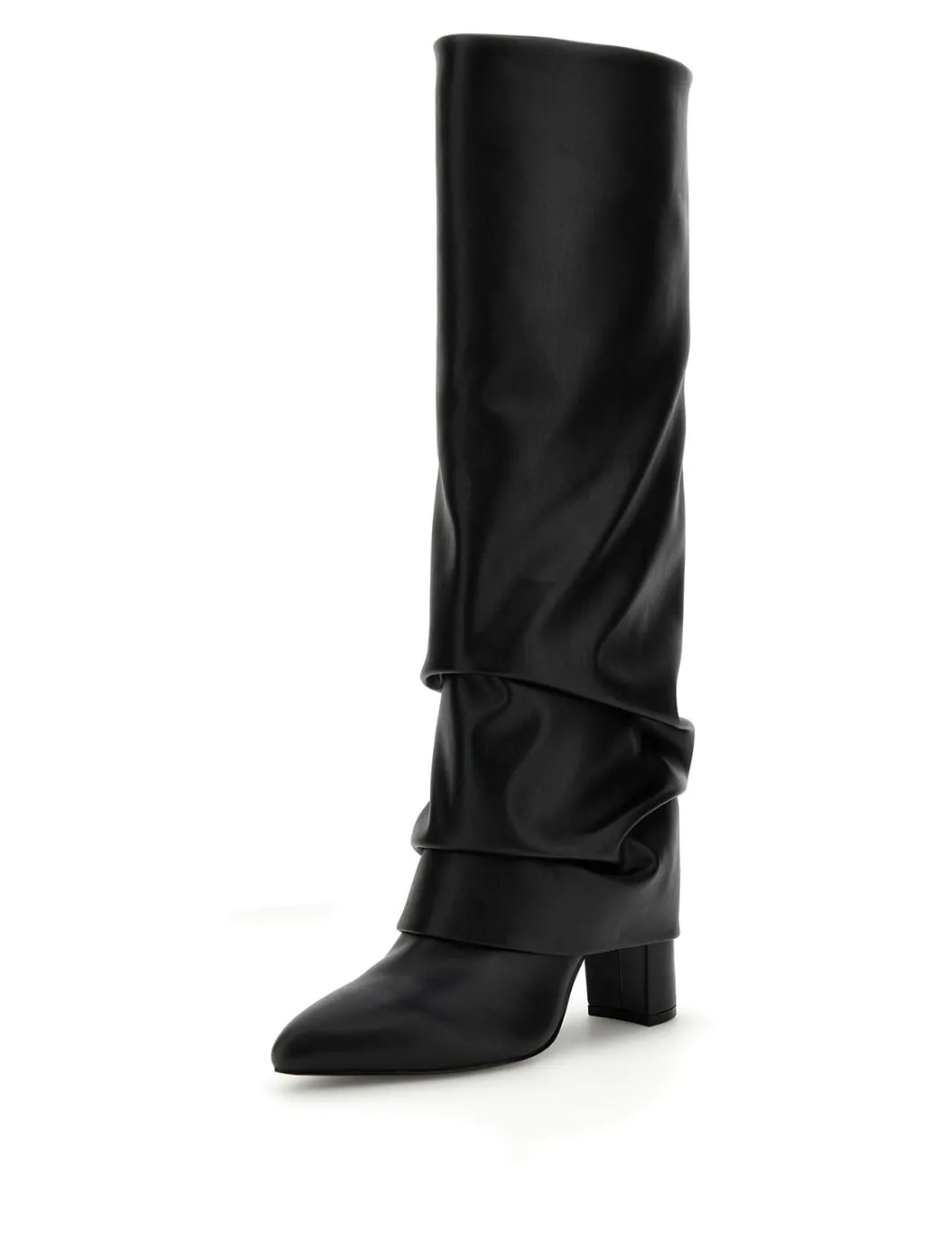 Guess Stivale Leima In Pelle SinteticaBLACK