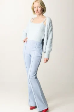 Guess Top Crop Keyla con Bretelle StrassSKY HIGH