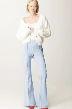 Guess Top Crop Keyla con Bretelle StrassCREAM WHITE